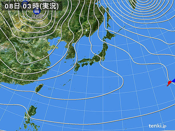 8日　大雪警戒　夜は太平洋側にも雪雲