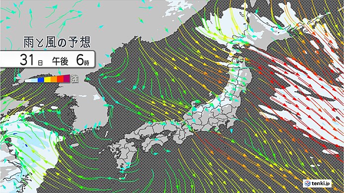 北日本は雪が続く