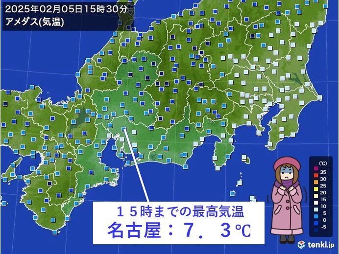 各地で気温が上がらず　強い風で体感温度は大きく低下