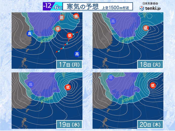 再び寒波　気温が急降下