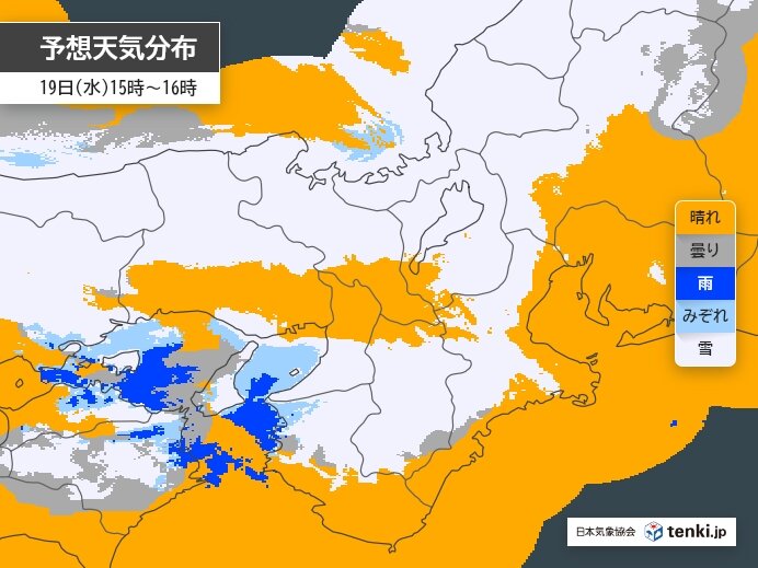 強烈な寒波　東海、近畿の平地にも雪雲流れ込む　引き続き交通の乱れ、路面凍結に注意