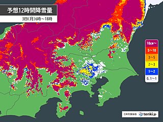 明日3日の午後は東京都心でも積雪に　交通機関の乱れに注意