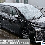 今日3日は昼頃から東京都内や宇都宮などで雪に　関東は夕方にかけて雪の範囲が広がる