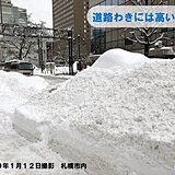 札幌　今シーズン一番の積雪に