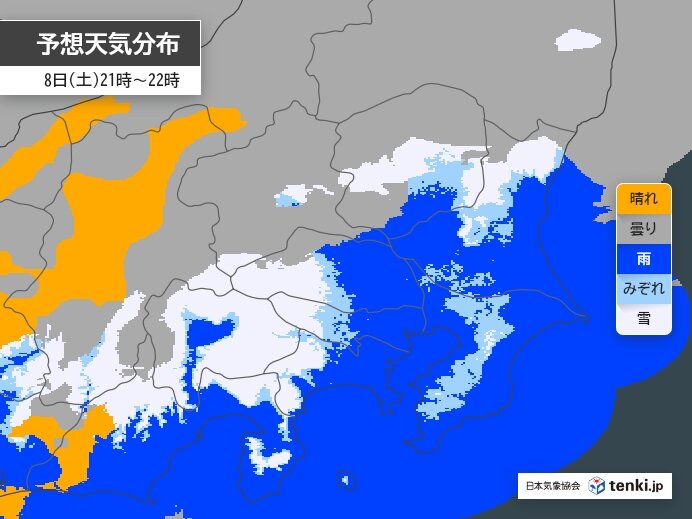 8日～9日は関東で再び雨や雪　箱根などで降雪が強まる可能性　車の運転は注意