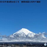 空気カラカラ　空が澄んで富士山もくっきり　乾燥による火の取り扱いに注意