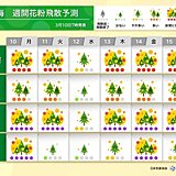 東海はスギ花粉のピーク続く 「極めて多い」予想も　対策を万全に　2週間天気