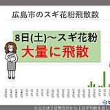 スギ花粉の大量飛散は3月中旬にかけて　中国地方は例年より影響長引く恐れ