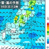 関東　16日(日)は雨・風が強まる　広く10℃以下で真冬の寒さ　寒暖差に注意