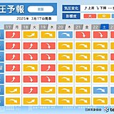 今日17日～19日は頭痛やめまいに要注意　東京や大阪など広い範囲で気圧が乱高下