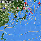 16日　季節風強まる　日本海側は雪や吹雪