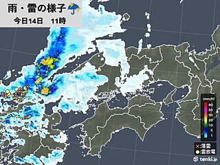 明日15日にかけて　近畿では天気急変に注意　落雷や突風、降ひょうのおそれ