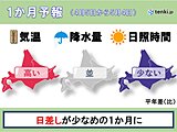この先1か月は気温が高め　北海道への桜前線到達は平年より1週間ほど早い予想