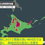 17日朝にかけて道北・道東方面の峠付近では積雪に　交通障害に注意を