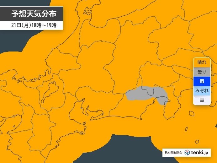 今日21日は晴れて気温上昇　夏日続出