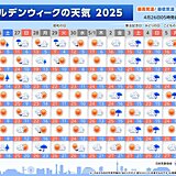 ゴールデンウィークの天気　26日(土)は北海道～関東で雷雨に注意　後半も所々で雨