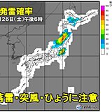 今日26日　北海道に雨雲　東北や関東も天気急変の恐れ　屋外のレジャーは雷雨に注意
