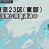 【速報】東京23区を活発な雨雲が通過中　土砂降りの雨に注意を