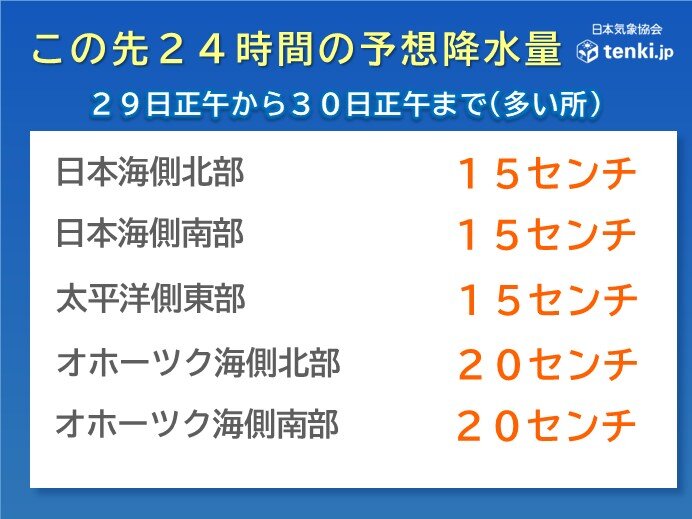 北海道は季節外れの大雪の恐れ