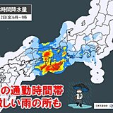 明日2日の朝、近畿はザーザー降り　3日～5日はおおむね行楽日和