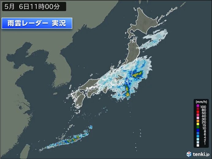 GW最終日　関東では午後は激しい雨の恐れ　沖縄は大雨のピーク越えるも雷雨に注意