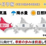 北海道　気温が高めの1か月　桜前線は終着を迎え、季節の歩みは前進