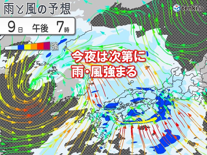明日10日　近畿は土砂災害・低い土地の浸水・川の増水に十分注意　急な暑さにも注意