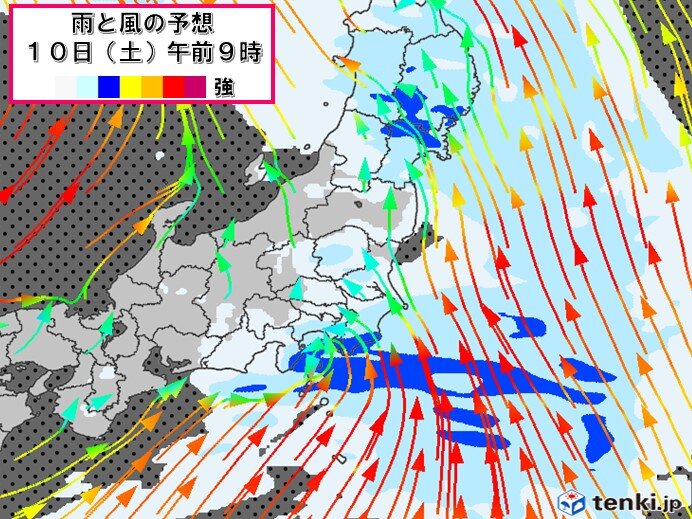 10日午前中は関東南部で大雨のおそれ　雨のあとは暑さに注意　長野は真夏日予想