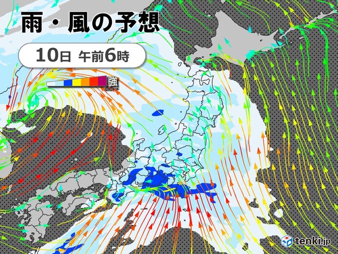 10日にかけてメイストーム　沖縄～関東で警報級の大雨の恐れ　雨のあと黄砂に注意