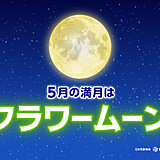 13日の未明に満月　5月の満月は「フラワームーン」　見られる所は?