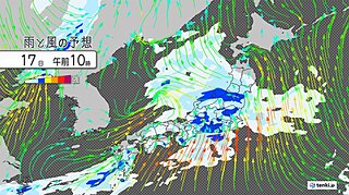 17日は九州～関東で激しい雨　道路の冠水などに注意　九州南部は19日まで大雨か