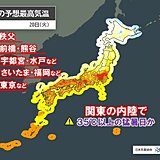 20日昼前に東京都心で今年初30℃以上　午後は関東で35℃以上も　熱中症に注意