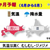 この夏の北海道　気温が高く　むしむし・ジメジメ　3か月予報