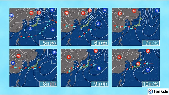 九州北部から東北　梅雨入り近づく