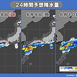 明日8日から梅雨入りラッシュへ　梅雨前線が活発となり梅雨入り早々警報級大雨の恐れ