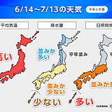 1か月予報　ひと足早く太平洋高気圧強まる　梅雨の晴れ間はまるで真夏　危険な暑さへ