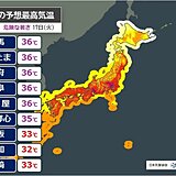 明日17日さらに酷暑で暑さのピーク　関東甲信で猛暑日続出　40℃迫る危険な暑さも