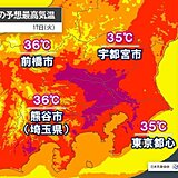 今日17日　関東で今年初の猛暑日か　来週にかけて真夏並みの暑さ　熱中症に厳重警戒