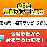 18日は愛知県や福岡県などに今年初の熱中症警戒アラートが発表　とるべき行動は