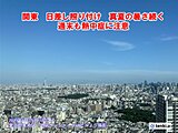 22日にかけて　関東は晴れ　真夏並みの暑さ　昼夜を問わず熱中症に厳重警戒を