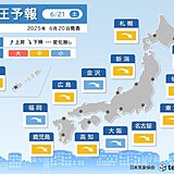 22日～雨のエリア広がる　関東や北日本は頭痛など体調変化に注意　気圧アップダウン