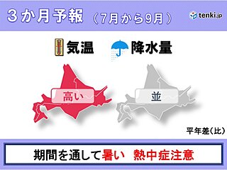 既に夏本番の暑さの道内　明日25日は猛暑日も?　9月までの3か月も気温は高い