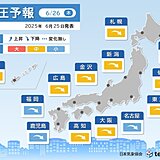 明日26日は広範囲で気圧下降　東京など影響度「中」　頭痛やめまいに注意