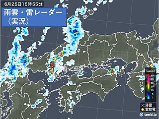 明日26日朝まで中国地方は警報級大雨の可能性「高」の所も　夜間の激しい雨に警戒を