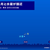 今日27日夜　細い三日月と水星が接近　太平洋側を中心に広い範囲で観察のチャンス