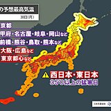 明日30日は更に猛暑日地点増　少なくとも7月中旬まで危険な暑さ続く　万全な対策を