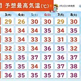 明日3日もゲリラ雷雨と35℃以上の猛暑　関東甲信など梅雨明け間近　体温超え暑さも