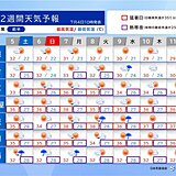 関東甲信～東北も早い梅雨明けか　猛暑日地点が更に増加　新たな台風も　2週間天気