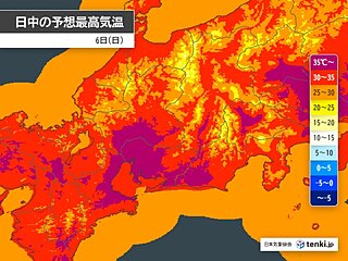 今日6日の東海地方は体温超えの危険な暑さ　熱中症警戒アラート発表中　週間予報