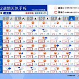 台風4号の影響で沖縄は強雨・高波に注意　本州の危険な暑さ7日がピーク　2週間天気